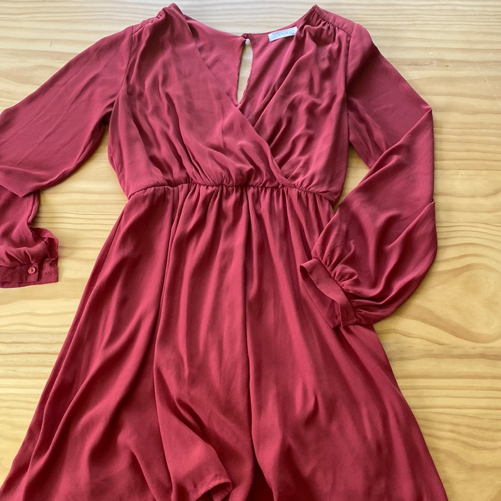 30% OFF ANY 3 ITEMS - 
Lush burnt red dress